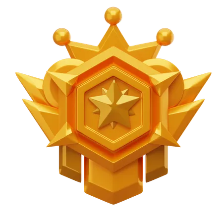 Medalha de ouro  3D Icon