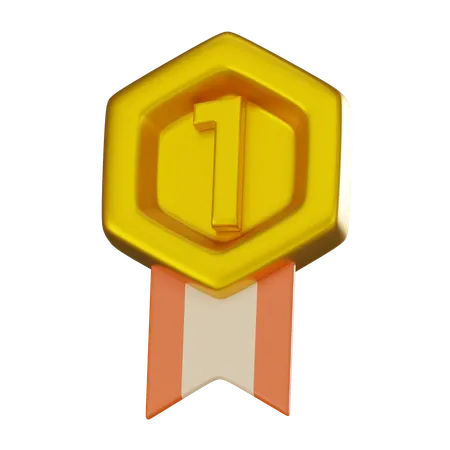 Medalha de ouro  3D Icon