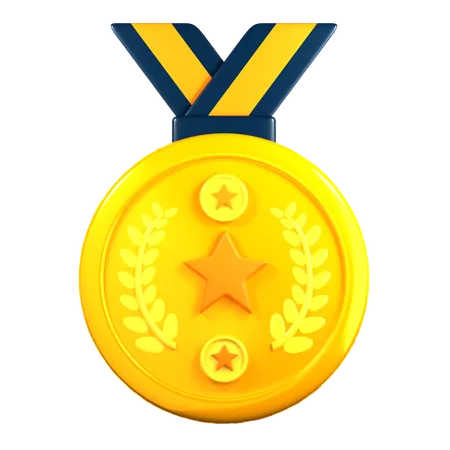 Medalha de ouro  3D Icon