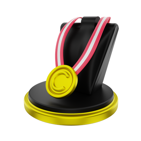 Medalha de ouro  3D Illustration