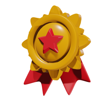 Medalha de ouro  3D Illustration