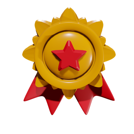 Medalha de ouro  3D Illustration