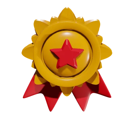 Medalha de ouro  3D Illustration