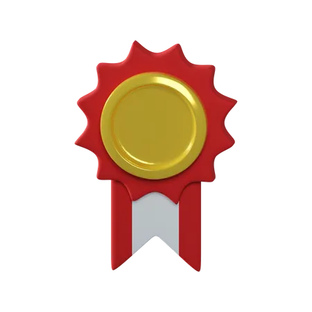 Medalha de ouro  3D Illustration