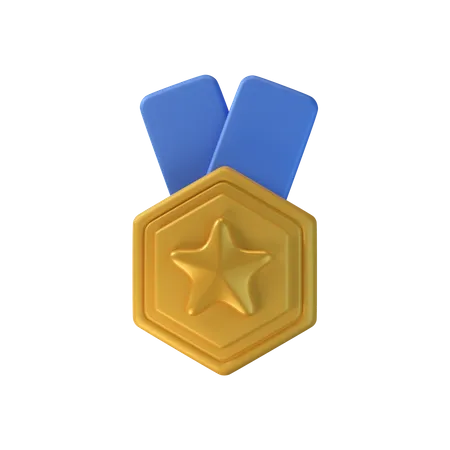 Medalha de ouro  3D Icon