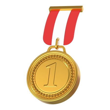 Medalha de ouro  3D Icon