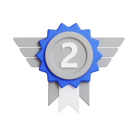 Medalha de prata  3D Icon