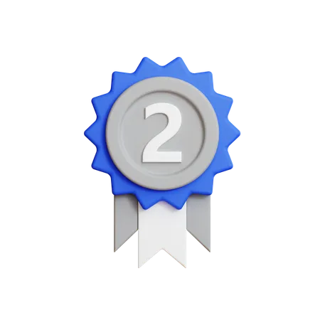 Medalha de prata  3D Icon