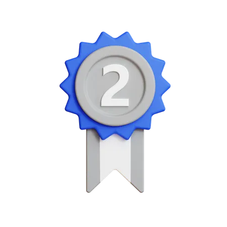 Medalha de prata  3D Icon