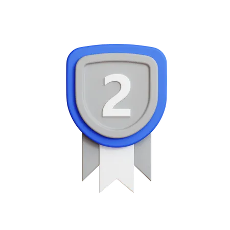 Medalha de prata  3D Icon