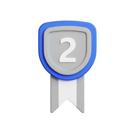 Medalha de prata  3D Icon