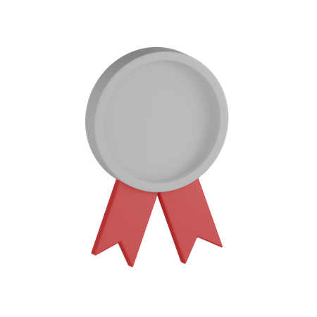 Medalha de prata  3D Icon