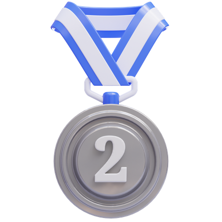 Medalha de prata  3D Icon