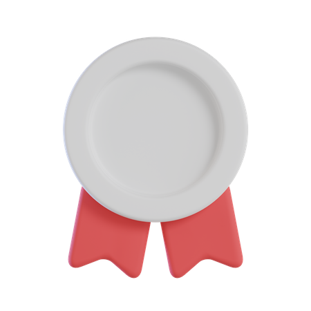 Medalha de prata  3D Icon