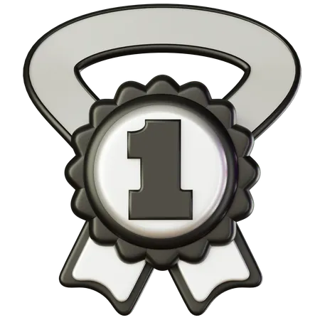 Medalha de primeira posição  3D Icon