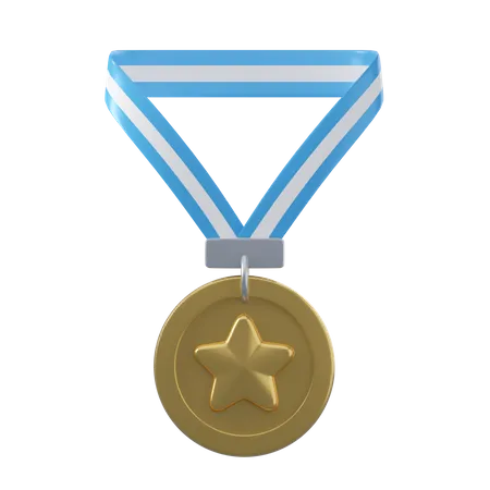 Medalha de primeiro lugar  3D Icon