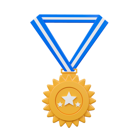 Medalha de três estrelas  3D Icon