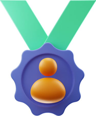 Medalha de usuário  3D Icon