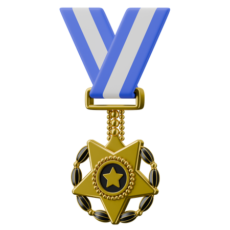 Medalha de valor  3D Icon