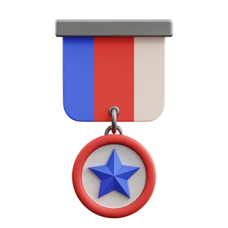 Medalha de veterano  3D Icon