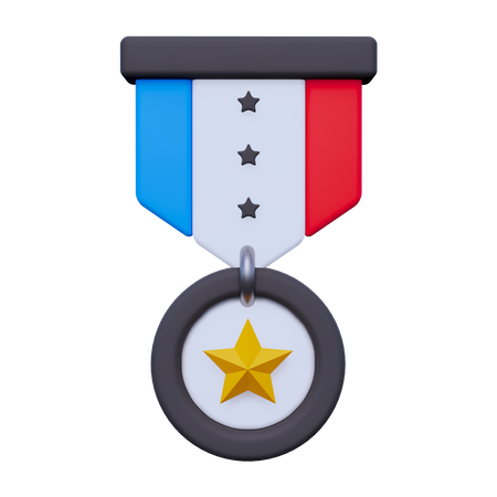 Medalha de veterano  3D Icon