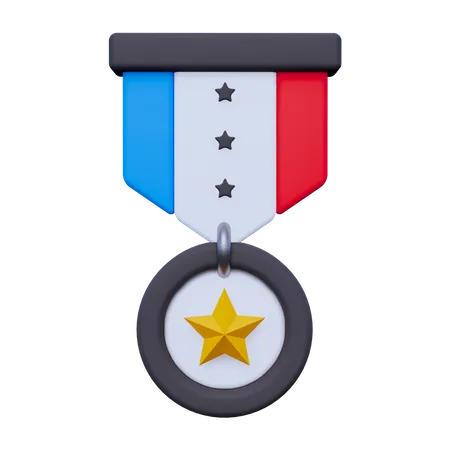 Medalha de veterano  3D Icon