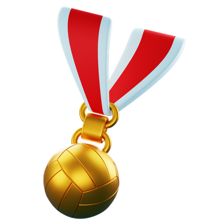 Medalha de vôlei  3D Icon