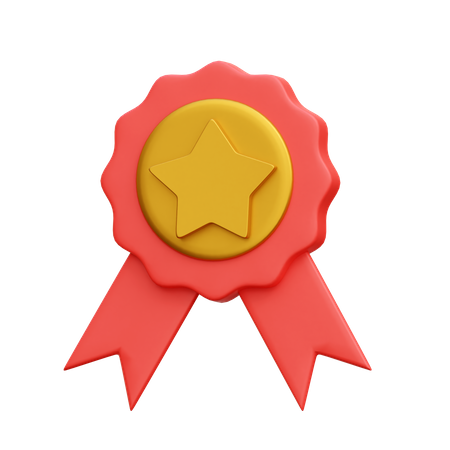 Distintivo de medalha  3D Icon