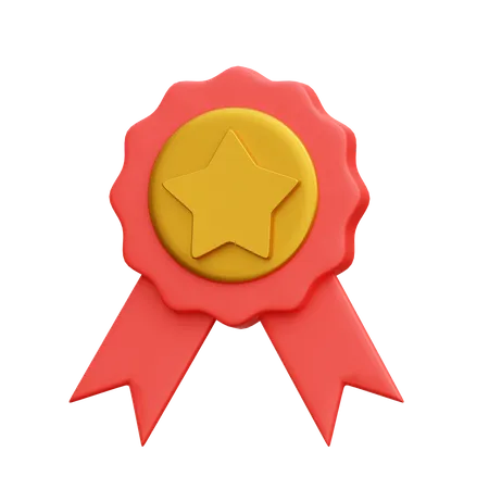 Distintivo de medalha  3D Icon