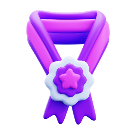 Medalha estrela  3D Icon