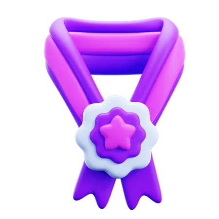 Medalha estrela  3D Icon