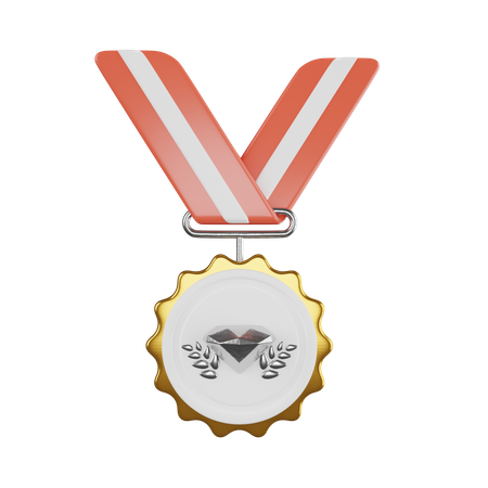 Medalha estrela  3D Icon