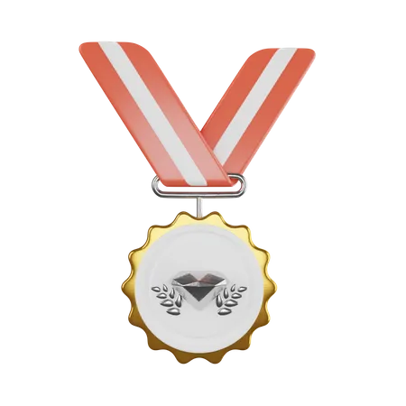 Medalha estrela  3D Icon