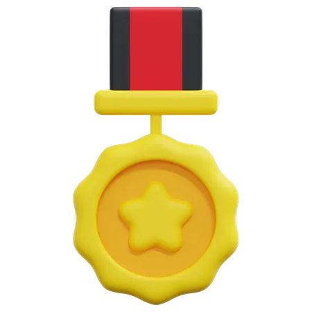 Medalha estrela  3D Icon