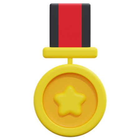 Medalha estrela  3D Icon