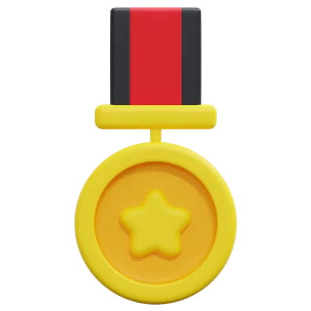 Medalha estrela  3D Icon