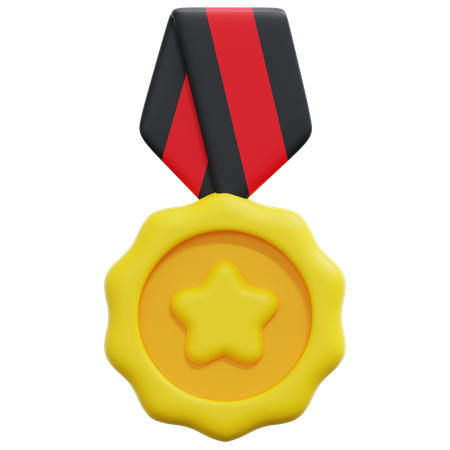 Medalha estrela  3D Icon