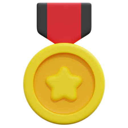 Medalha estrela  3D Icon