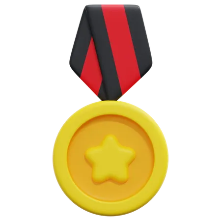 Medalha estrela  3D Icon