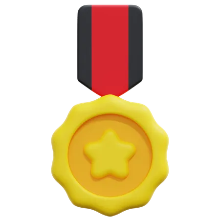 Medalha estrela  3D Icon