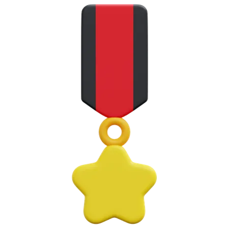 Medalha estrela  3D Icon