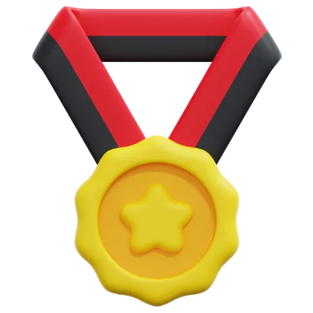 Medalha estrela  3D Icon