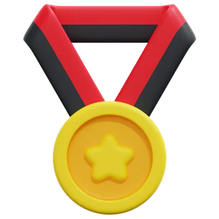 Medalha estrela  3D Icon