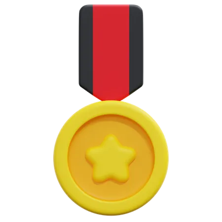 Medalha estrela  3D Icon