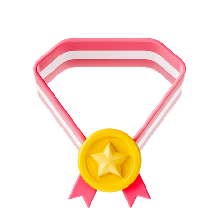 Medalha estrela  3D Icon