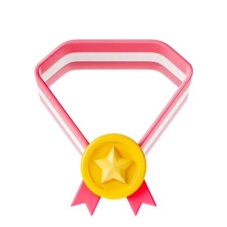 Medalha estrela  3D Icon