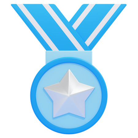 Prêmio de medalha de estrela  3D Icon