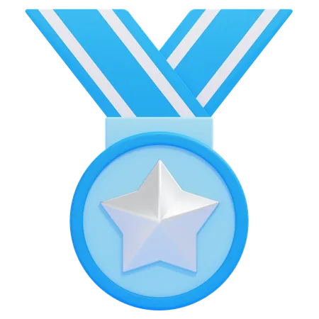 Prêmio de medalha de estrela  3D Icon