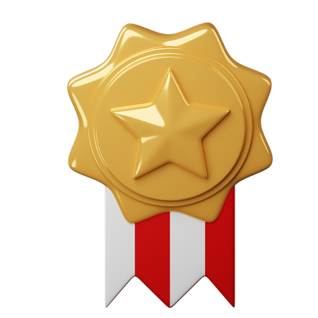 Medalha galante  3D Icon