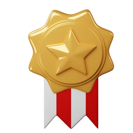Medalha galante  3D Icon